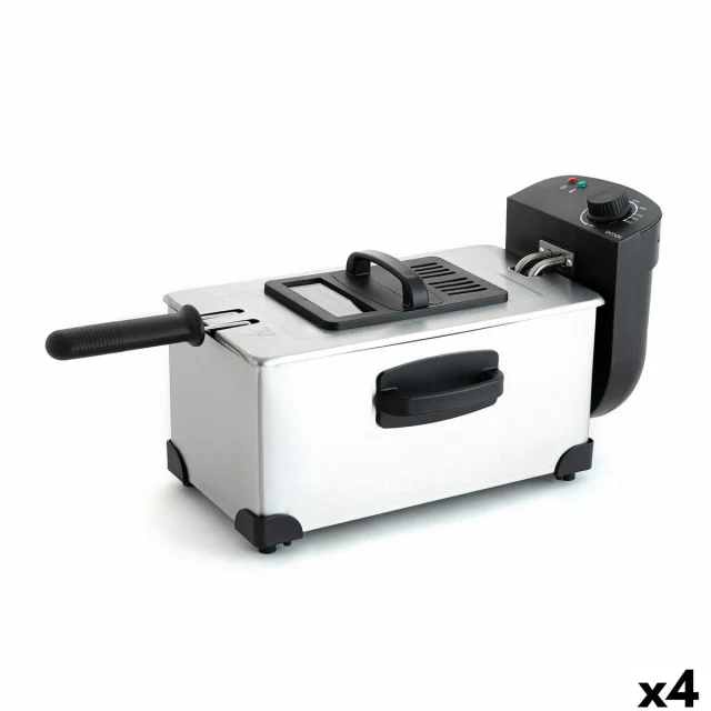 Deep-fat Fryer Gallery Silver 2000 W 3 L 4 Units