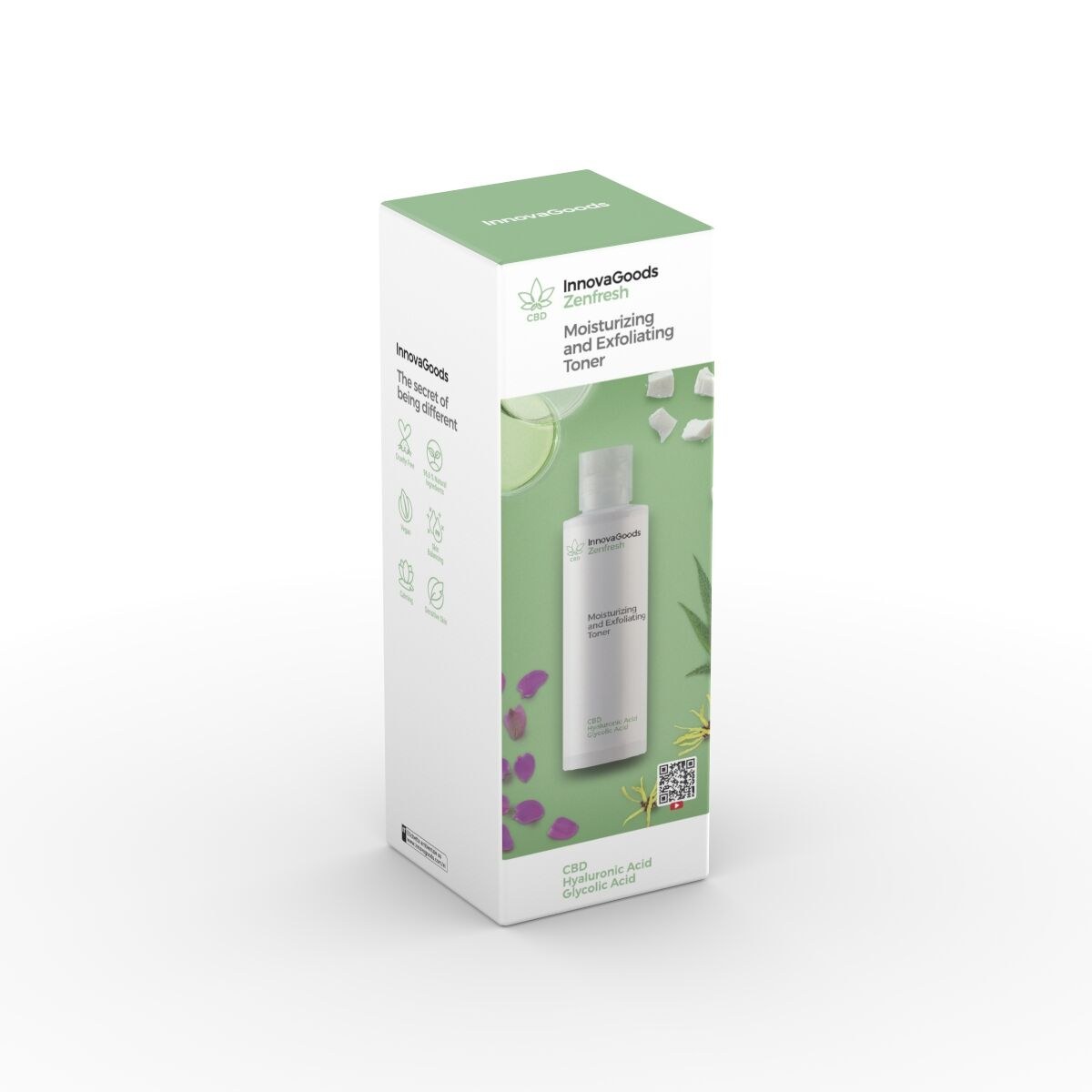 Electric Facial Sauna Pack, CBD Zenpure Facial Cleansing Gel 200 ml & CBD Zenfresh Facial Toner 150 ml
