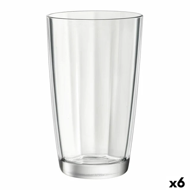 Glass Pulsar Transparent Glass 470 ml 6 Pieces