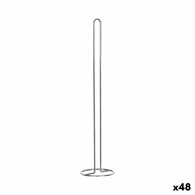 Toilet Roll Holder Silver 13,5 x 60,5 x 13,5 cm (48 Units)