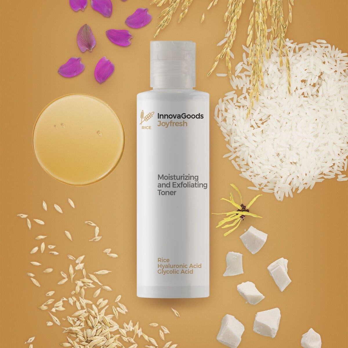 Electric Facial Sauna Pack, Rice Joypure Facial Cleansing Gel 200 ml & Rice Joyfresh Facial Toner 150 ml