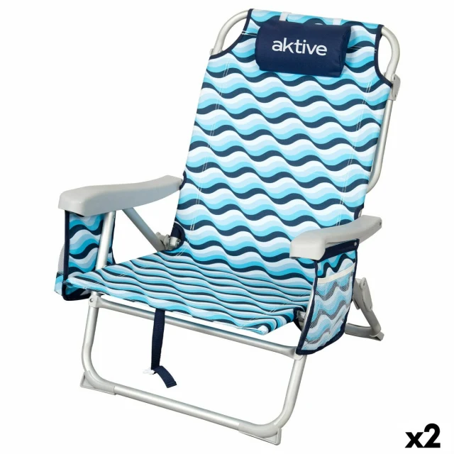 Beach Chair 50 x 80 x 58 cm (2 Units)