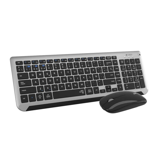Keyboard and Wireless Mouse SUBKBC-DCEP20 Grey Spanish Qwerty