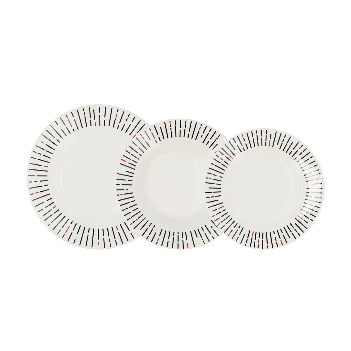 Dinnerware Set Festival Ceramic White 18 Pieces