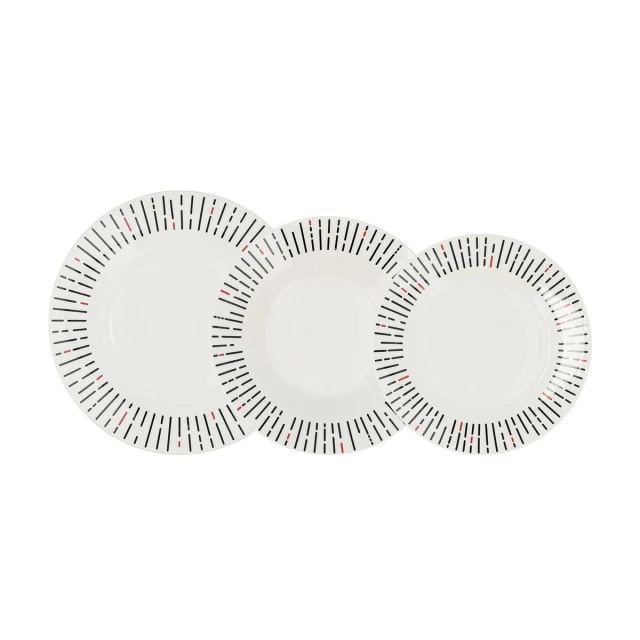 Dinnerware Set Festival Ceramic White 18 Pieces