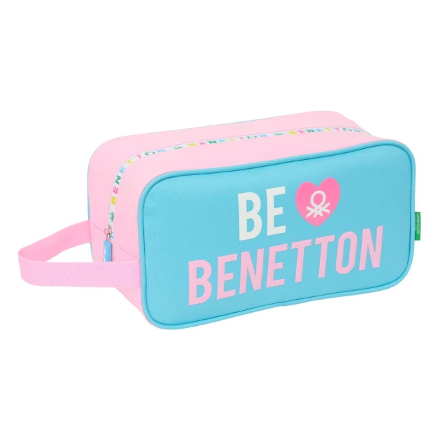 Travel Slipper Holder Unique Pink Turquoise 29 x 15 x 14 cm