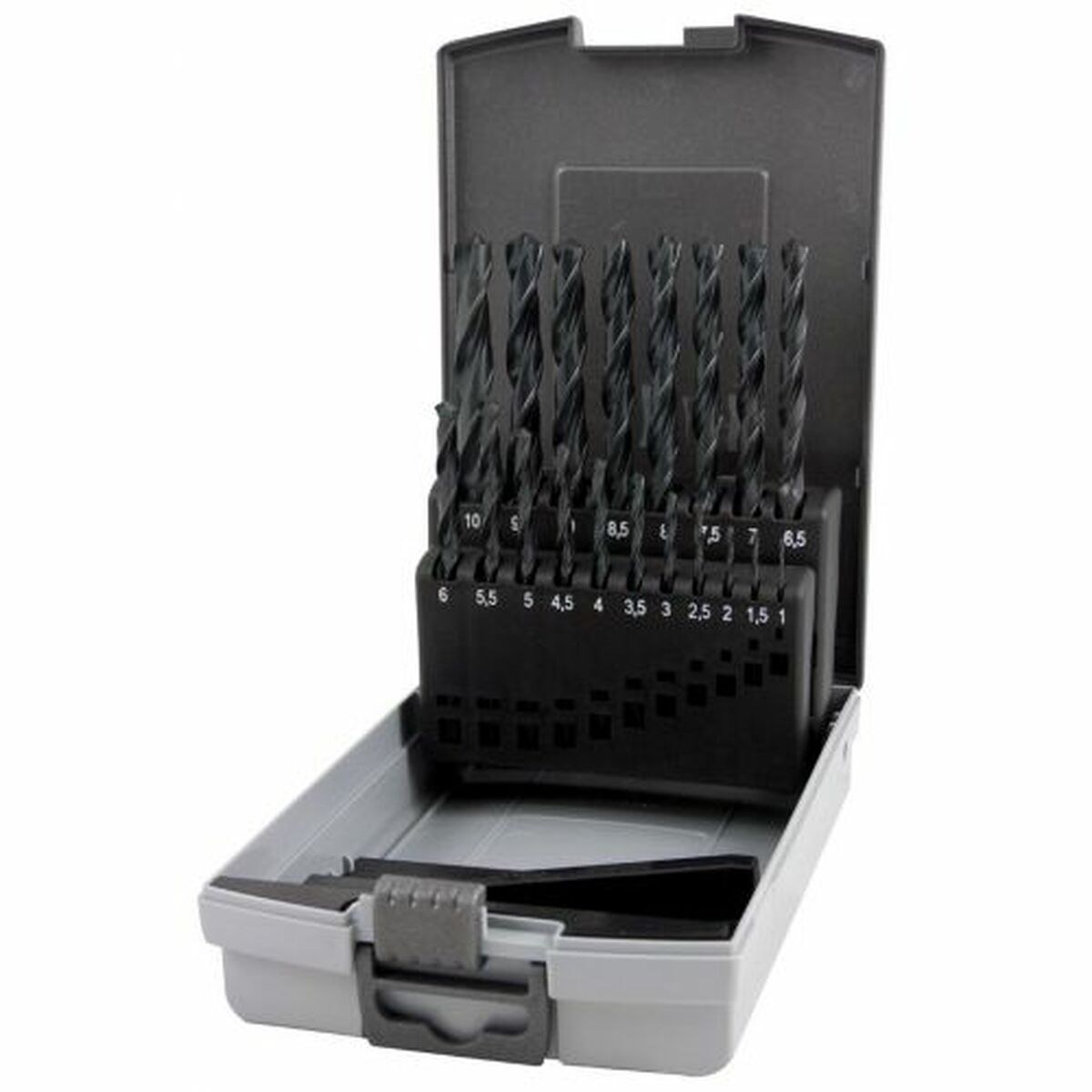 Spool set Box with cover DIN 338 Spiral 19 Pieces