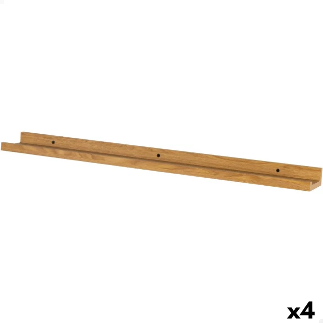Shelve MDF Wood 120 X 4 X 10 CM (4 Units)