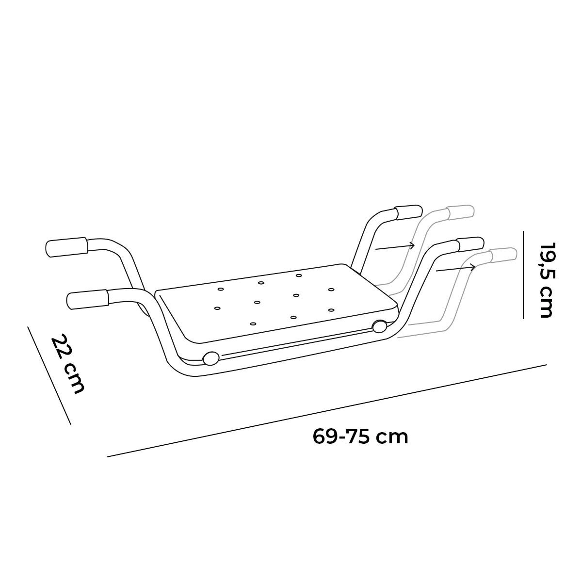 2-in-1 Non-slip Bathtub Seat Seburett