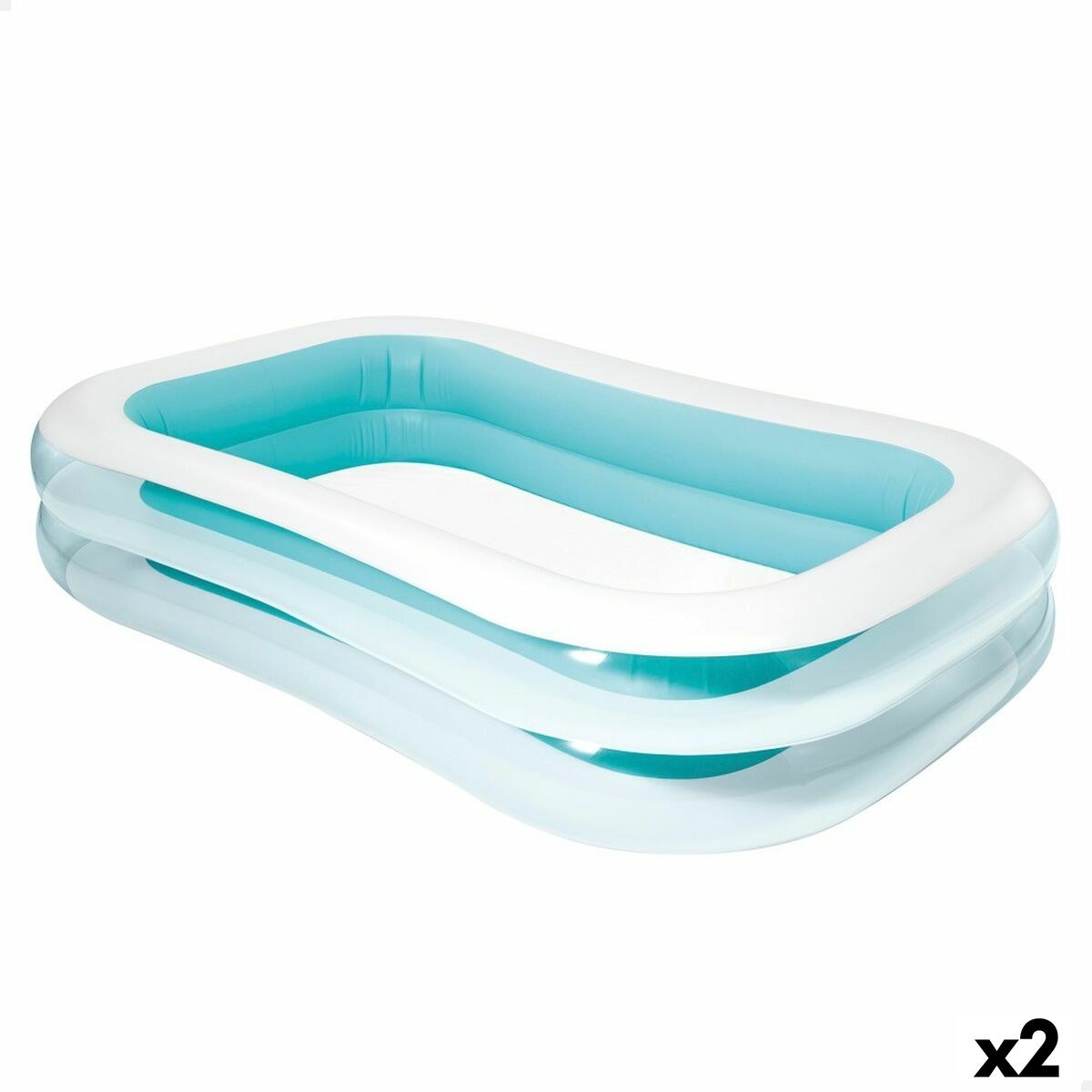 Inflatable pool White/Green 770 L 262 x 56 x 175 cm (2 Units)