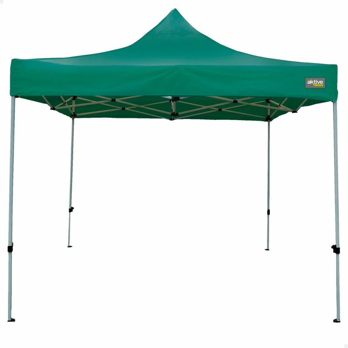 Gazebo 300 x 300 x 220 cm Green Foldable Adjustable height