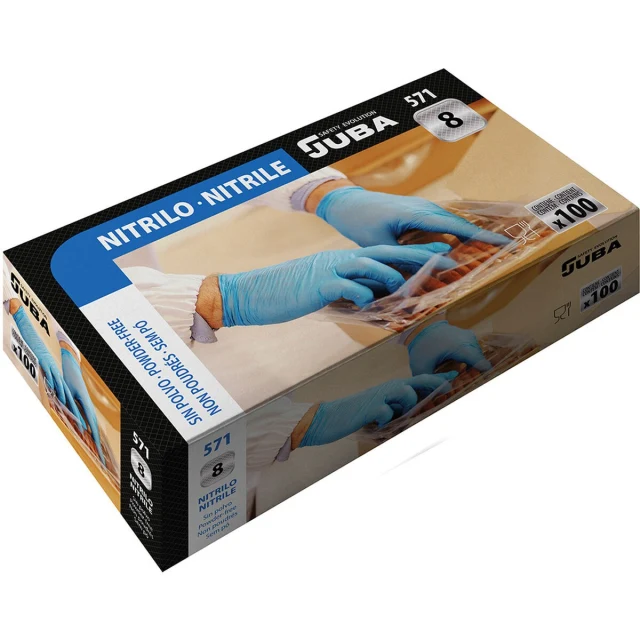 Nitrile gloves Blue Powder-free Box (100 Units)