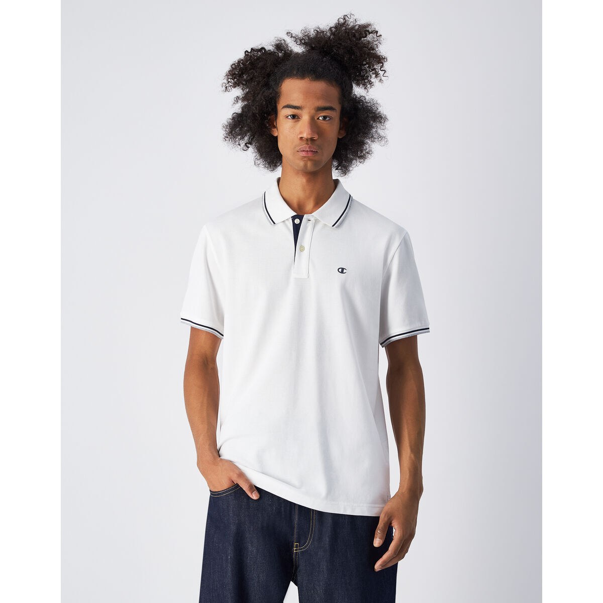 Men’s Short Sleeve Polo Shirt POLO 220897 White