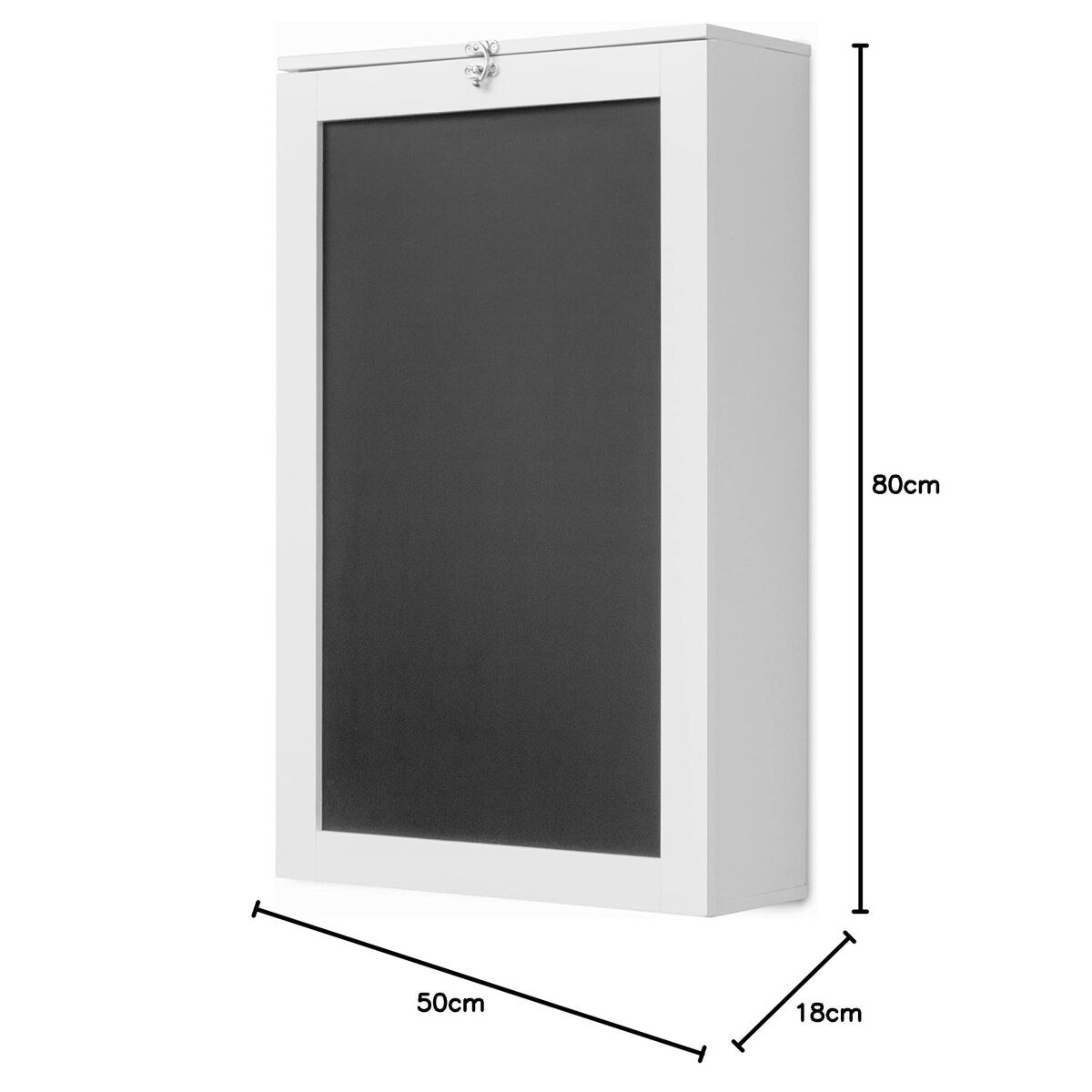 Foldable Wall Desk Woldy White Wood (Refurbished B)