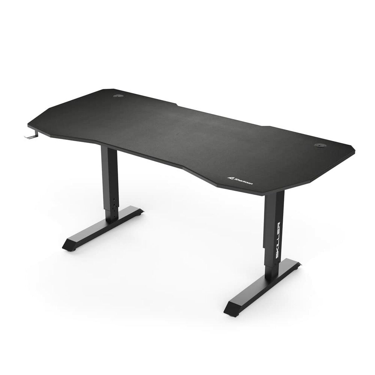 Desk Gaming SGD20 Black Steel MDF Wood