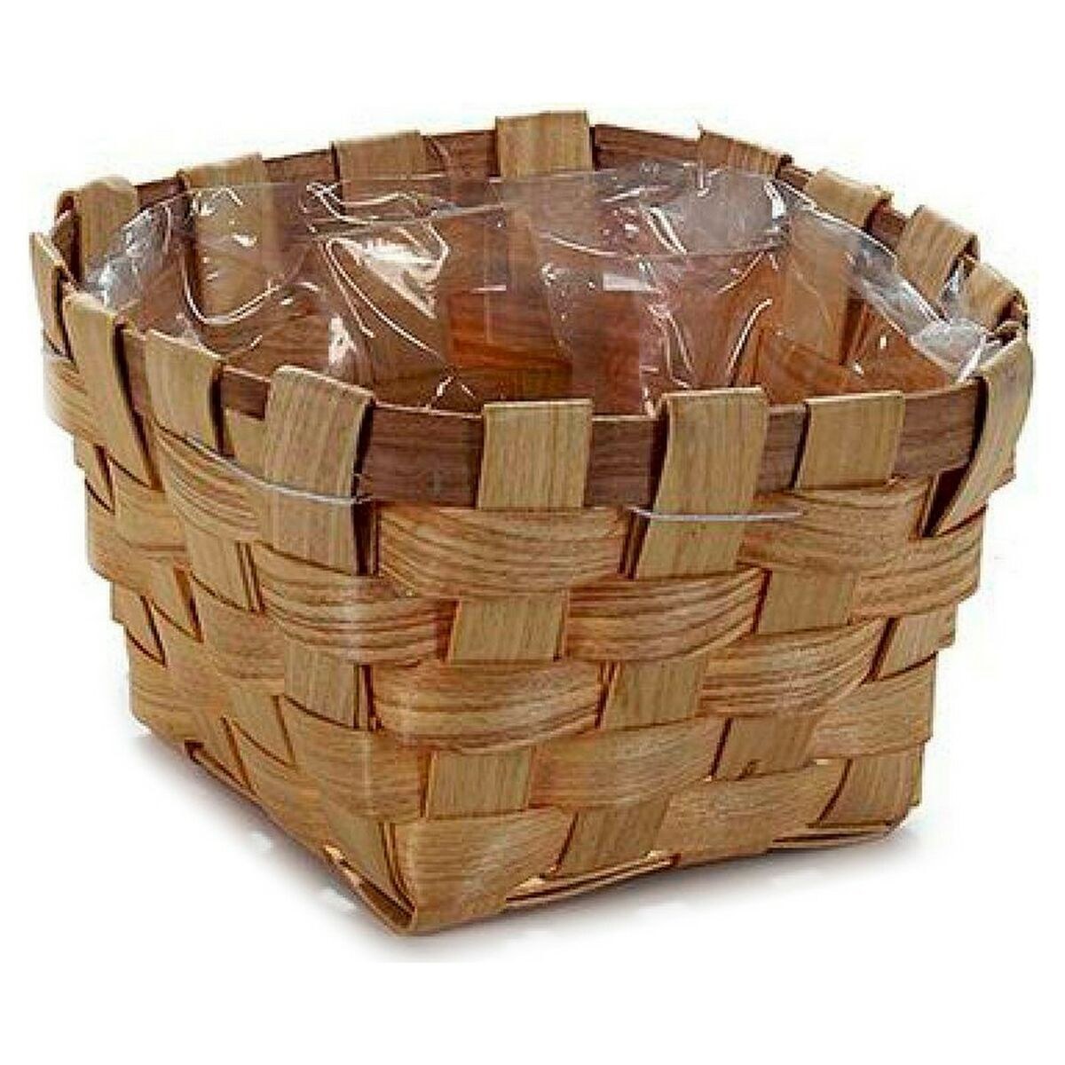 Plant pot Brown Cane 18 x 9,5 x 18 cm