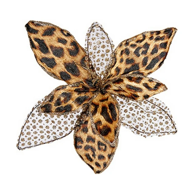 Decorative Flower Christmas Leopard