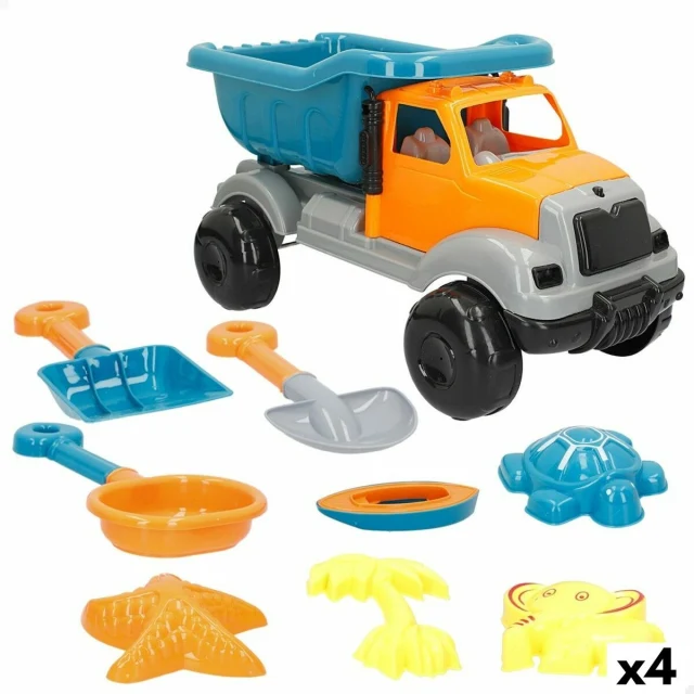 Beach toys set 40 x 22 x 20 cm (4 Units)