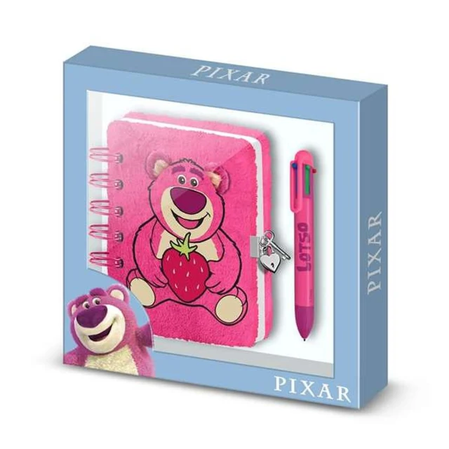 Spiral Notebook with Pen Pink 24 x 23 x 2,5 cm A5