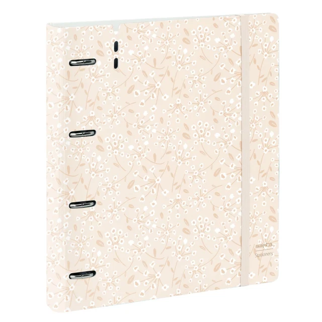 Ring binder Light pink flowers