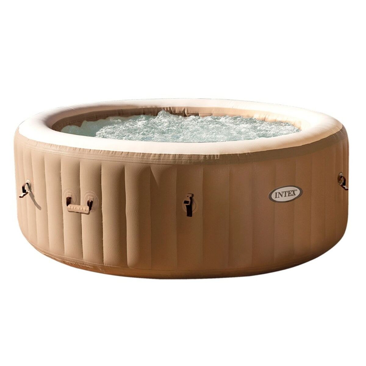 Inflatable Spa 196 x 71 x 196 cm Brown 795 L