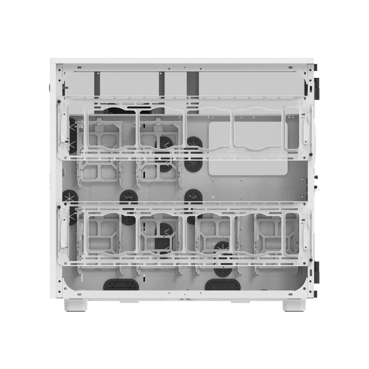 ATX Semi-tower Box AX700 TG White Black