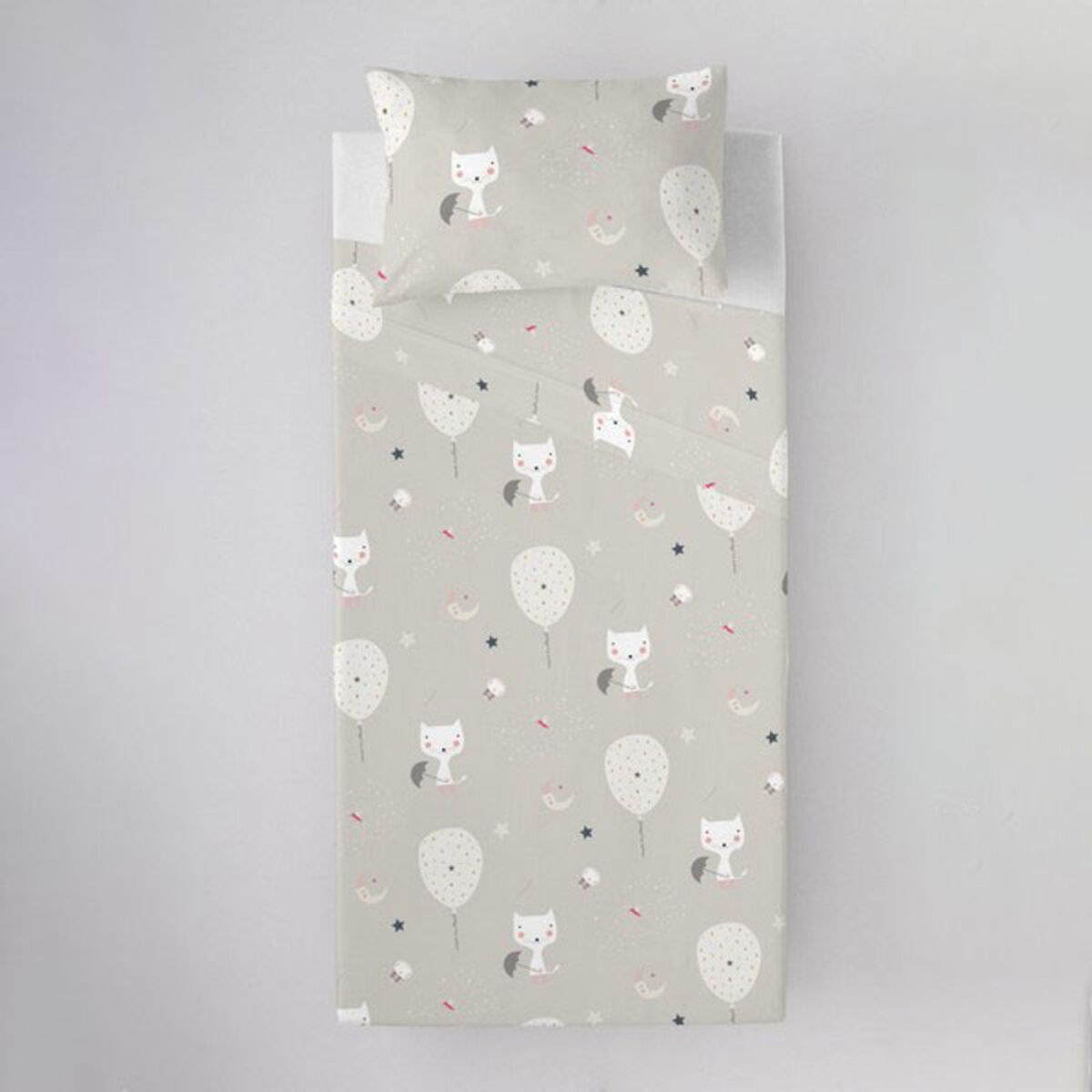 Top sheet Balloons and Cats