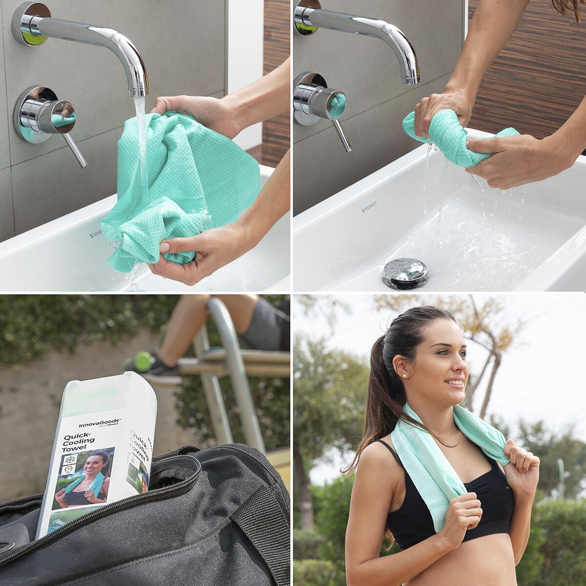 Ice-Effect Instant Cooling Sports Towel
