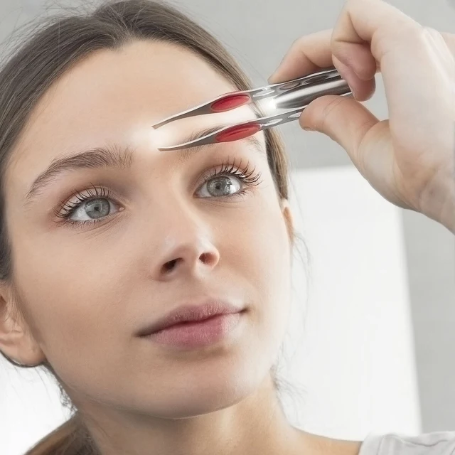 Hair Removal Tweezers with LED Lezers