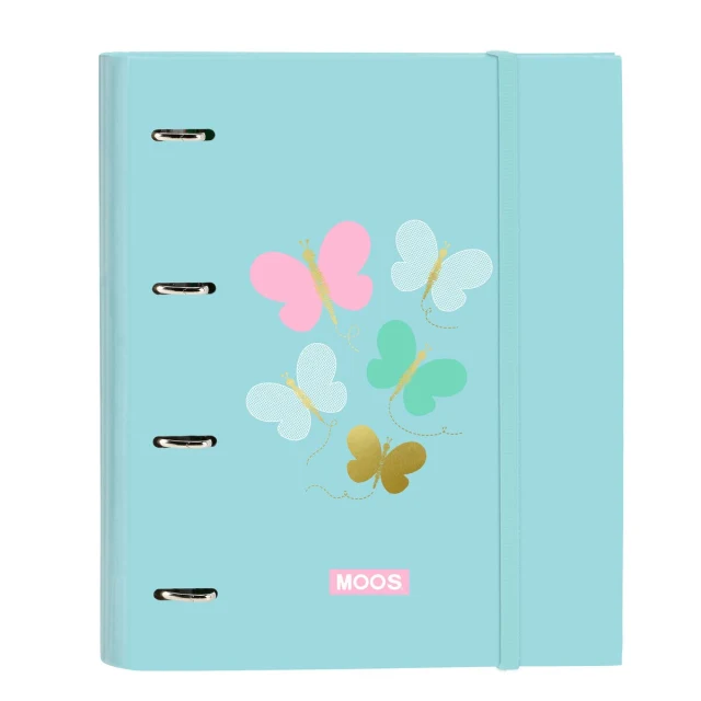Ring binder Butterflies Blue 27 x 32 x 3.5 cm