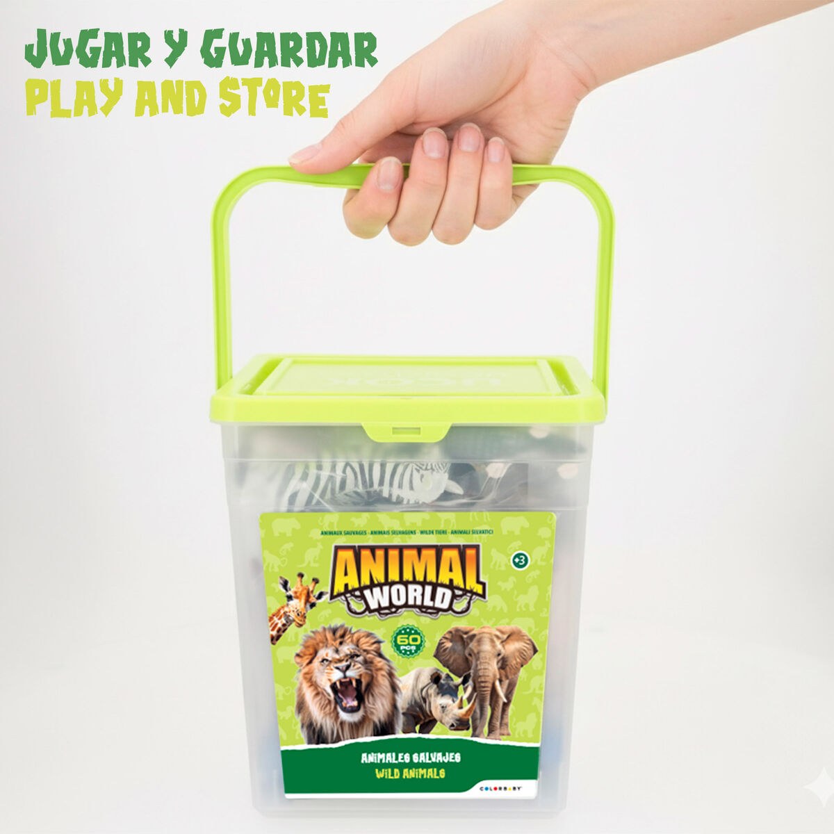 Set of Wild Animals Plastic 13 x 12 x 5 cm (4 Units)