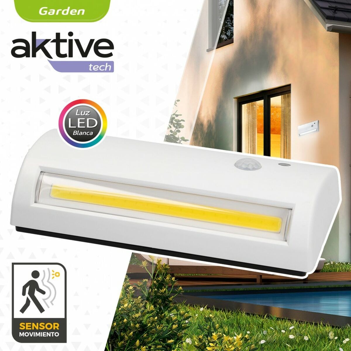 LED Lamp 14,5 x 3,5 x 6,5 cm Wall Exterior (12 Units)