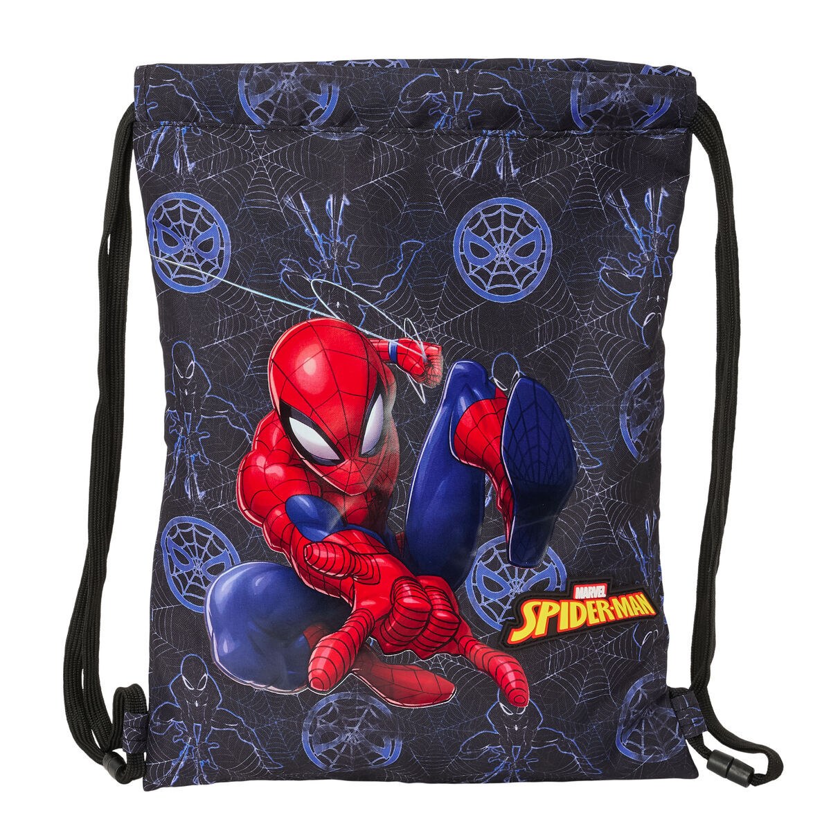 Backpack with Strings Attack Black 26 x 34 x 1 cm