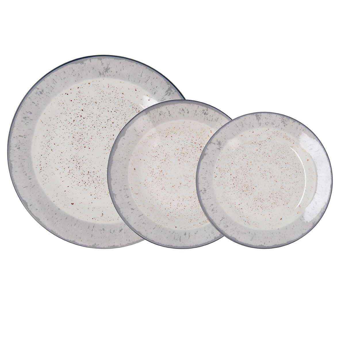 Tableware Faro White Ceramic 18 Pieces