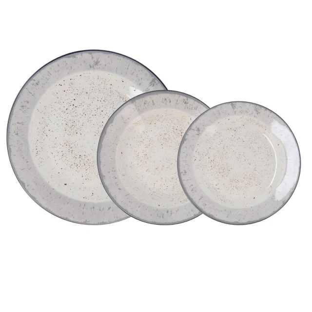 Tableware Faro White Ceramic 18 Pieces