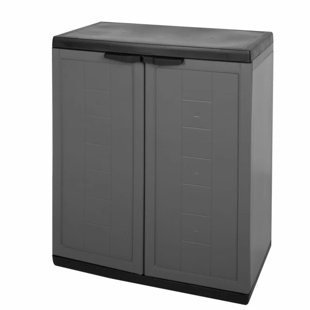 Cupboard Dark grey Plastic 68 x 87 x 39 cm