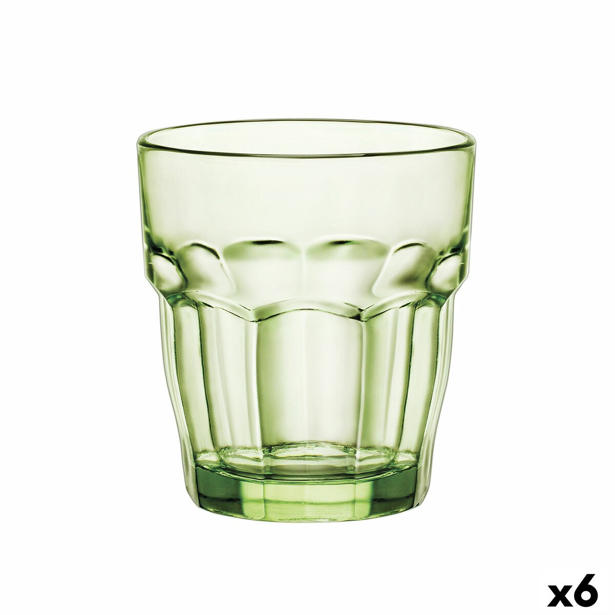 Glass Rock Bar Green Glass 270 ml (6 Units)