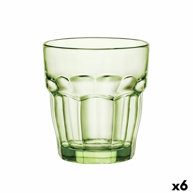Glass Rock Bar Green Glass 270 ml (6 Units)