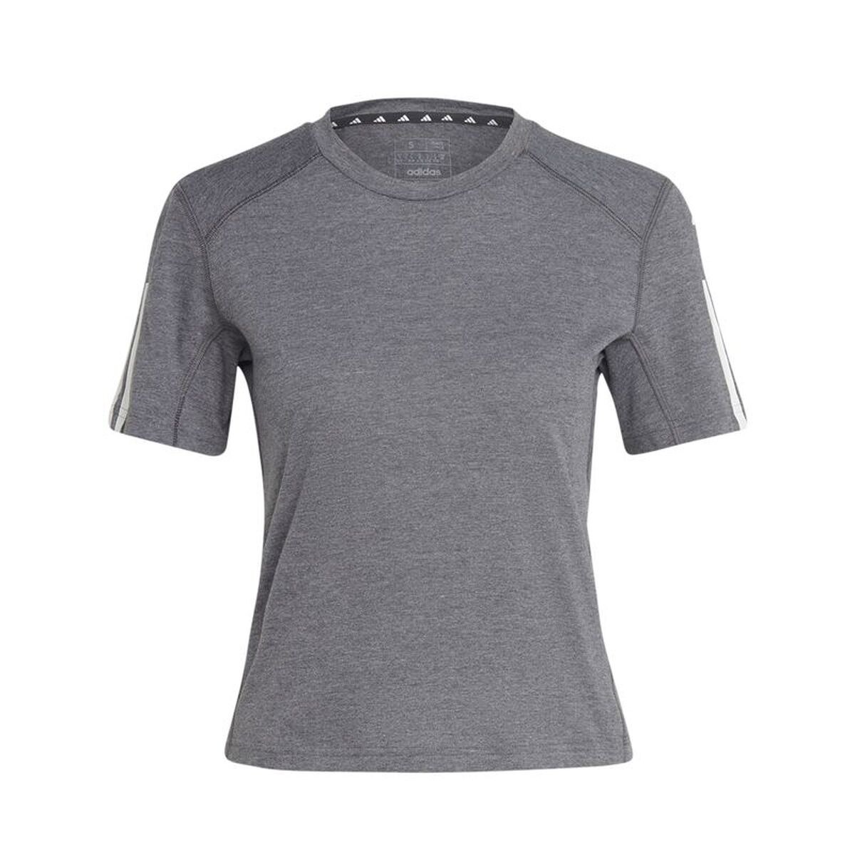 Women’s Short Sleeve T-Shirt 3-Stripes Essentials Light grey