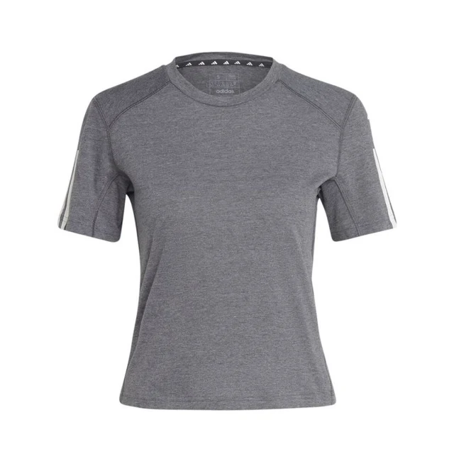 Women’s Short Sleeve T-Shirt 3-Stripes Essentials Light grey