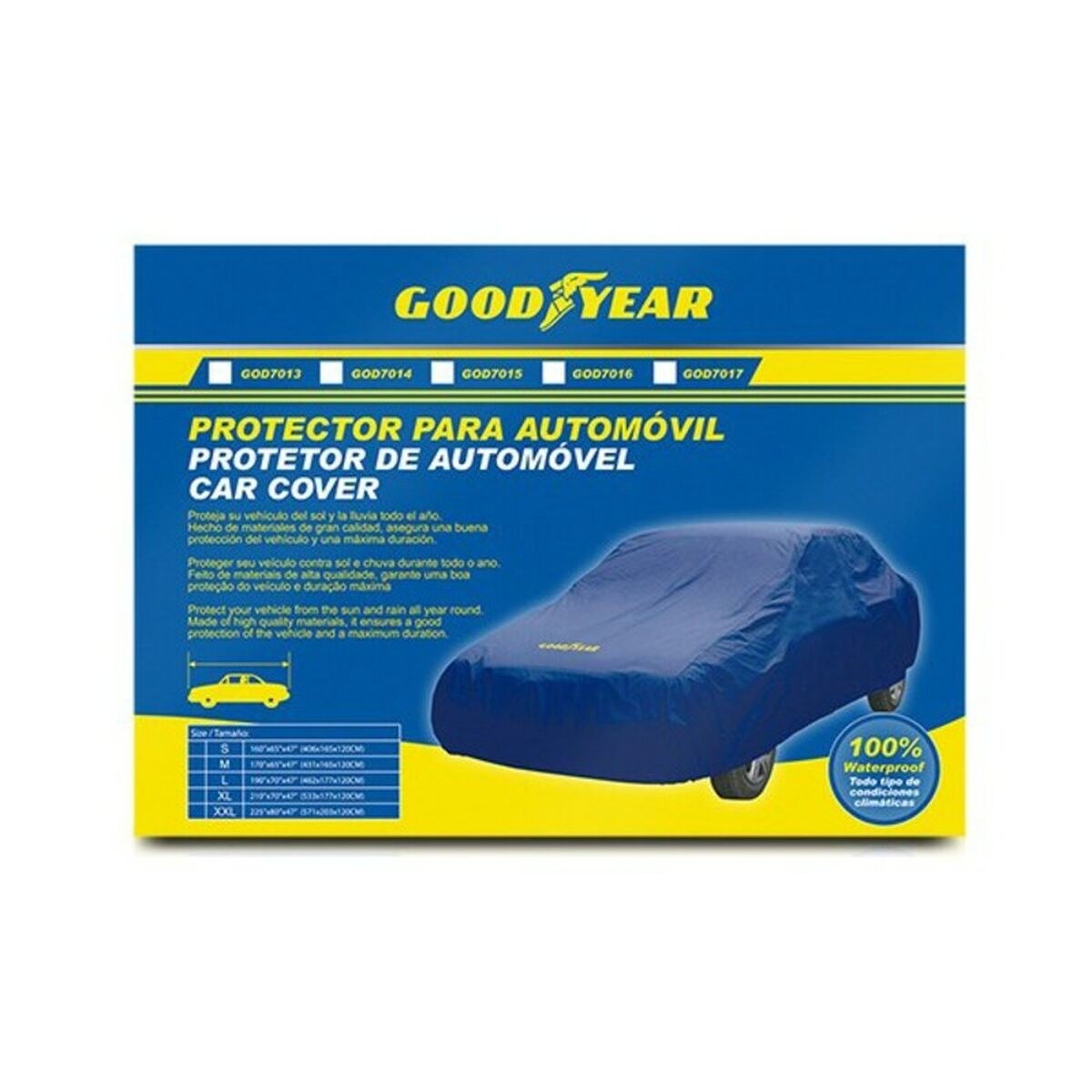 Car Cover GOD7013 Blue (Size S)
