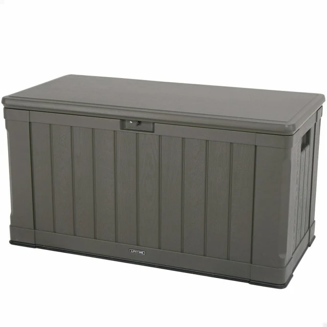 Outdoor Chest Brown 440 L Plastic 127 x 64 x 67 cm