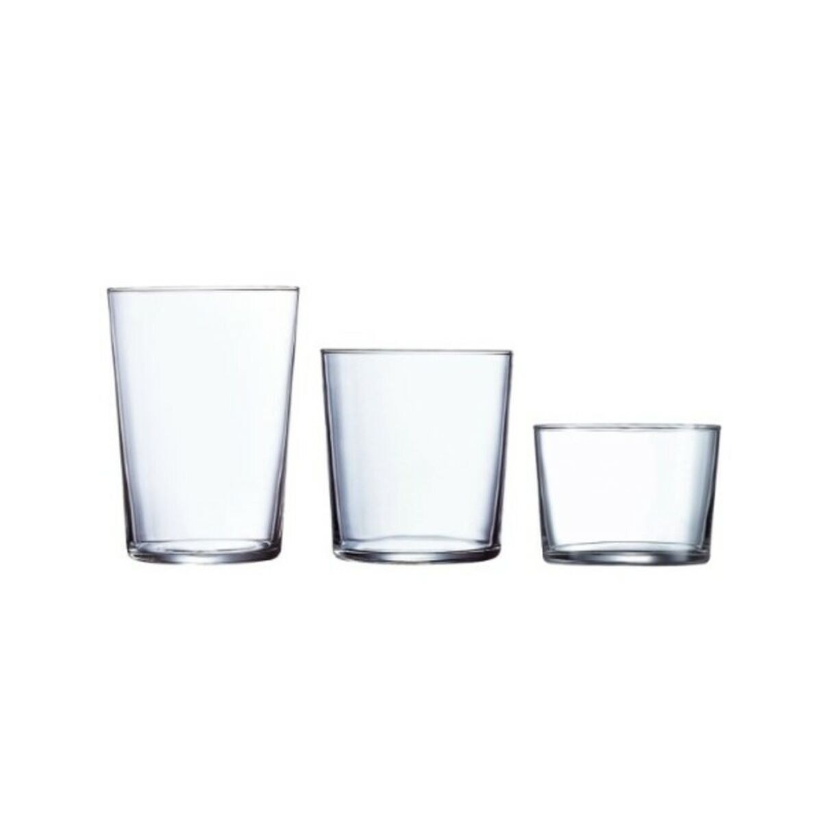 Set of glasses Gorbea Transparent Glass 6 Pieces (18 pcs)