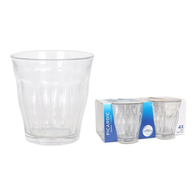 Set of glasses DXT01213 Crystal 310 ml Transparent 4 Pieces (4 Units)