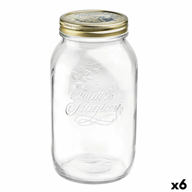 Glass Jar Quattro Stagioni Transparent (6 Units)