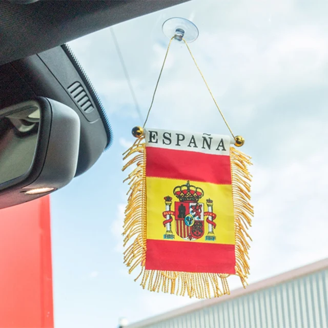 Spain flag with suction cup