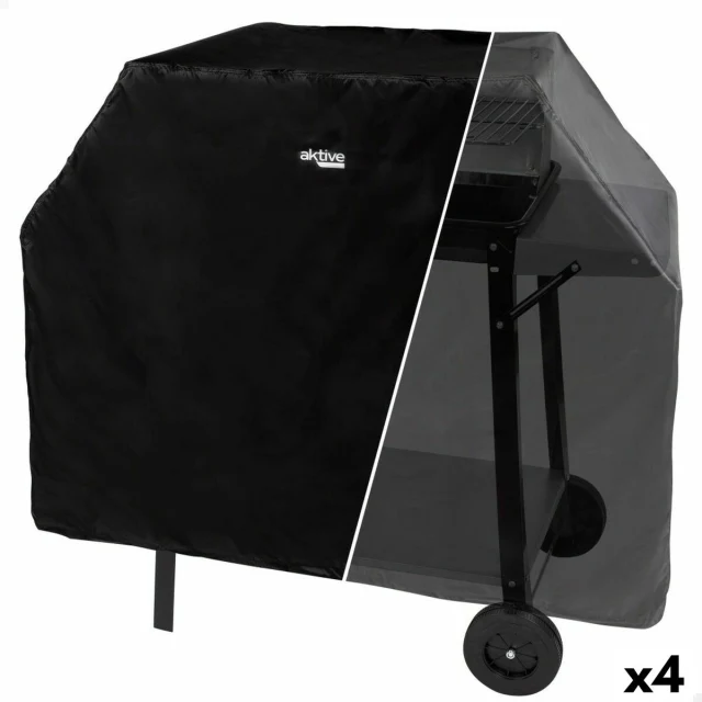 Protective Cover for Barbecue Black 4 Units 142 x 120 x 60 cm