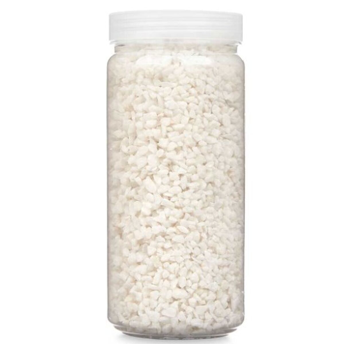 Decorative Stones White 2 - 5 mm 700 g 6,2 x 15,3 x 6,2 cm 6,5 x 15,8 x 6,5 cm (12 Units)