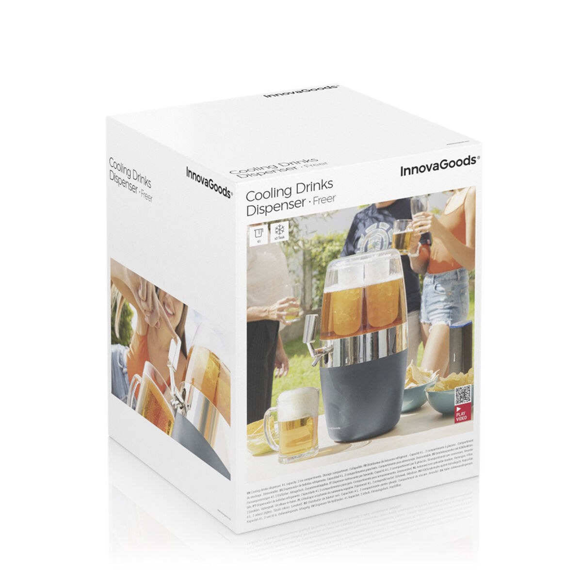 Beer Cooler Dispenser Pack and 2 Rollable Sunglasses Sunfold France