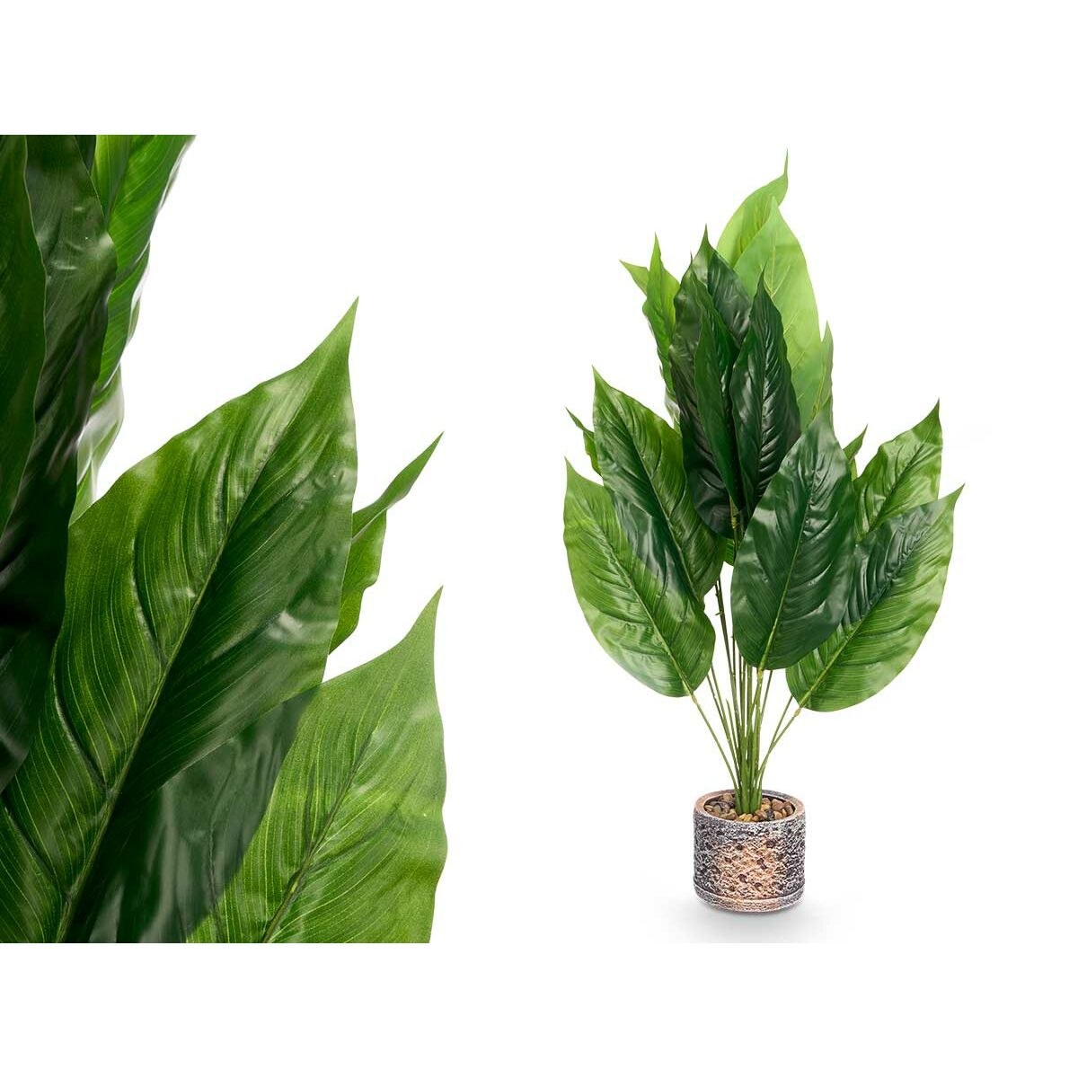 Decorative Plant Plastic Magnesium 50 x 50 x 84 cm 13 x 70 x 13 cm 15 x 84 x 15 cm (4 Units)